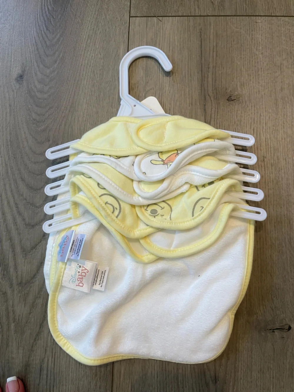 Disney Baby Yellow Winnie the Pooh Star Bibs - Pack